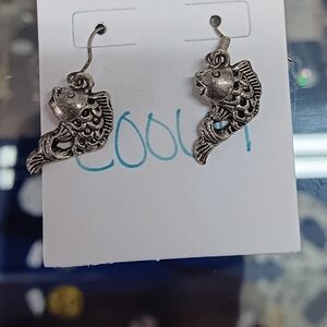 Silver Fish Hook Earrings